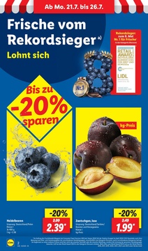 Lidl Prospekt - Angebote ab 21.07.