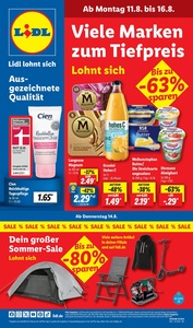 Lidl Prospekt - Angebote ab 11.08.