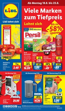 Lidl Prospekt - viele Marken zum Tiefpreis