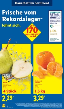 Lidl Prospekt - Nr. 1 für Frische sein lohnt sich.