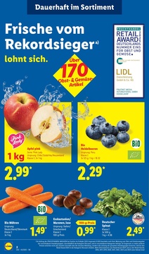 Lidl Prospekt - Wir feiern, Du sparst, lohnt sich.