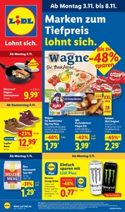 Lidl Prospekt - Marken zum Tiefpreis, lohnt sich.