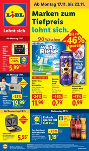 Lidl Prospekt - Marken zum Tiefpreis lohnt sich.
