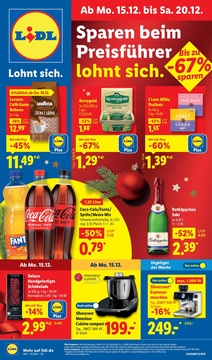 Lidl Prospekt - Sparen beim Preisführer lohnt sich. - Seite 1