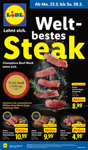 Lidl Prospekt - Welt-bestes Steak - Seite 1