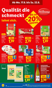 Lidl Prospekt - Angebote ab 17.08.
