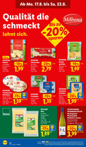 Lidl Prospekt - Angebote ab 17.08.