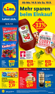 Lidl Prospekt - Angebote ab 14.09. - Seite 1
