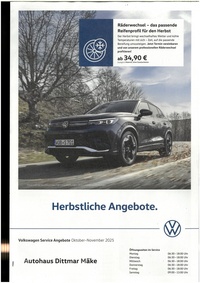 Autohaus Mäke Prospekt - Herbstliche Angebote