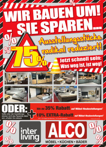 Alco Möbel & Küchen Prospekt - Wir bauen um! - Sie sparen...