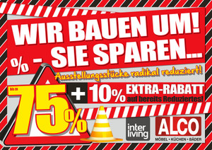 Alco Möbel & Küchen Prospekt - Wir bauen um - Sie sparen