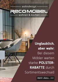 RECO Möbel Prospekt - Sortimentwechsel
