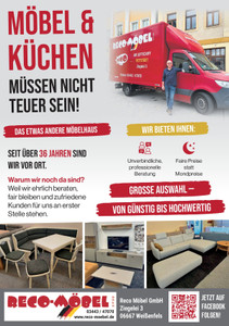 RECO Möbel Prospekt - Möbel & Küchen müssen nicht teuer sein!