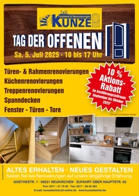 Tischlerei Kunze Prospekt - Tag der offenen Tür