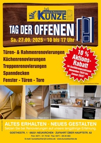 Tischlerei Kunze Prospekt - Tag der offenen Tür
