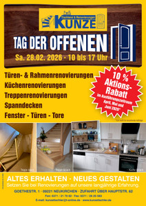 Tischlerei Kunze Prospekt - Tag der offenen Tür