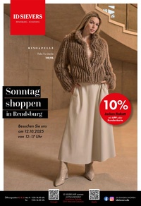 ID Sievers Prospekt - Sonntag shoppen in Rendsburg