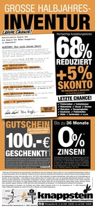 Möbel Knappstein Prospekt - Inventur