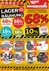 Möbel Knappstein Prospekt - Inventurverkauf