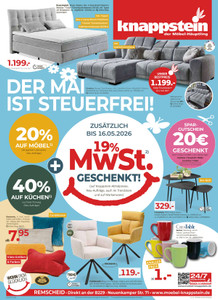 Möbel Knappstein Prospekt - K11/26 Der Mai ist steuerfrei