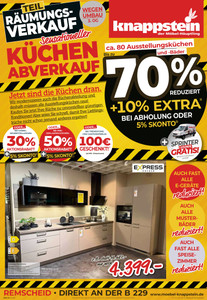 Möbel Knappstein Prospekt - Knappstein K15/26 Teilräumung