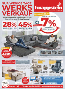Möbel Knappstein Prospekt - Knappstein K18/26 Werksverkauf