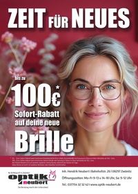 Optik Neubert Prospekt - Zeit für Neues