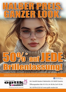 Optik Neubert Prospekt - Halber Preis. Ganzer Look.