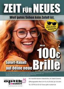 Optik Neubert Prospekt - Zeit für Neues