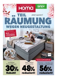 HOMA Wohnwelt Prospekt - HOMA Lichtenstein