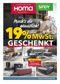 HOMA Wohnwelt Prospekt - Mach's dir gemütlich!