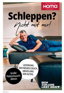 HOMA Wohnwelt Prospekt - Große Polstertausch-Aktion
