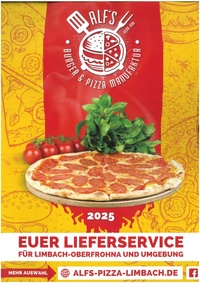 Alf's Burger & Pizza Manufaktur Prospekt - Euer Lieferservice