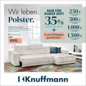 Knuffmann Einrichtungshaus Prospekt - Angebote ab 02.09.
