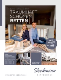Betten Sieckmann Prospekt - Schlafen wie im Luxushotel