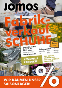 JOMOS Schuhfabrik Prospekt - Fabrikverkauf Schuhe