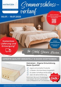 Sich Wohlfühlen - Matratzen Fachmarkt Prospekt - Sommeraktion