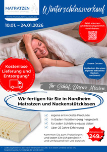 Sich Wohlfühlen - Matratzen Fachmarkt Prospekt - Winterprospekt