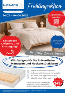 Sich Wohlfühlen - Matratzen Fachmarkt Prospekt - Frühlingsprospekt