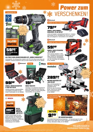 Vorschau des OBI Prospekts - Günstige Weihnachtsdeko für ein stimmungsvolles Fest, Seite 21