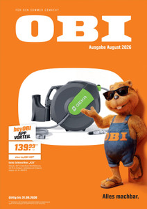 OBI Prospekt - Angebote ab 31.07.