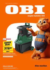 OBI Prospekt - September 2026