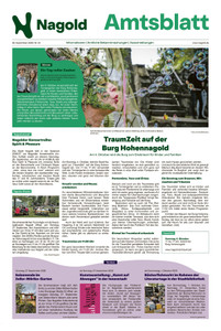 Schwarzwälder Bote Prospekt - Amtsblatt Nagold KW 39