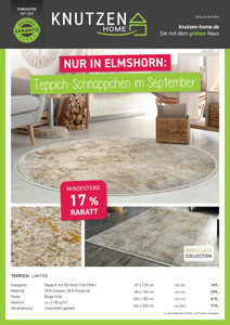 Knutzen Teppich-Hof Prospekt - Teppich-Schnäppchen im September