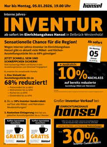 Einrichtungshaus Hansel Prospekt - Einrichtungshaus Hansel GmbH & Co.