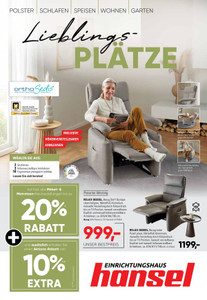 Einrichtungshaus Hansel Prospekt - Einrichtungshaus Hansel GmbH & Co.