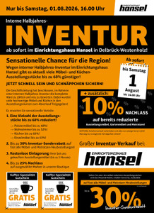 Einrichtungshaus Hansel Prospekt - Einrichtungshaus Hansel GmbH & Co.
