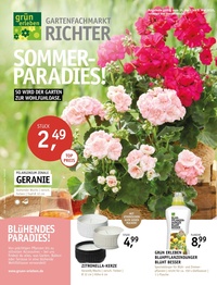 Gartenfachmarkt Richter Prospekt - Gartenfachmarkt Richter: Sommerparadies