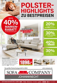 Sofa Company Johannknecht Prospekt - Johannknecht GmbH & Co. KG