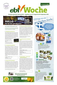 ebl-Naturkost Prospekt - Angebote ab 27.08.